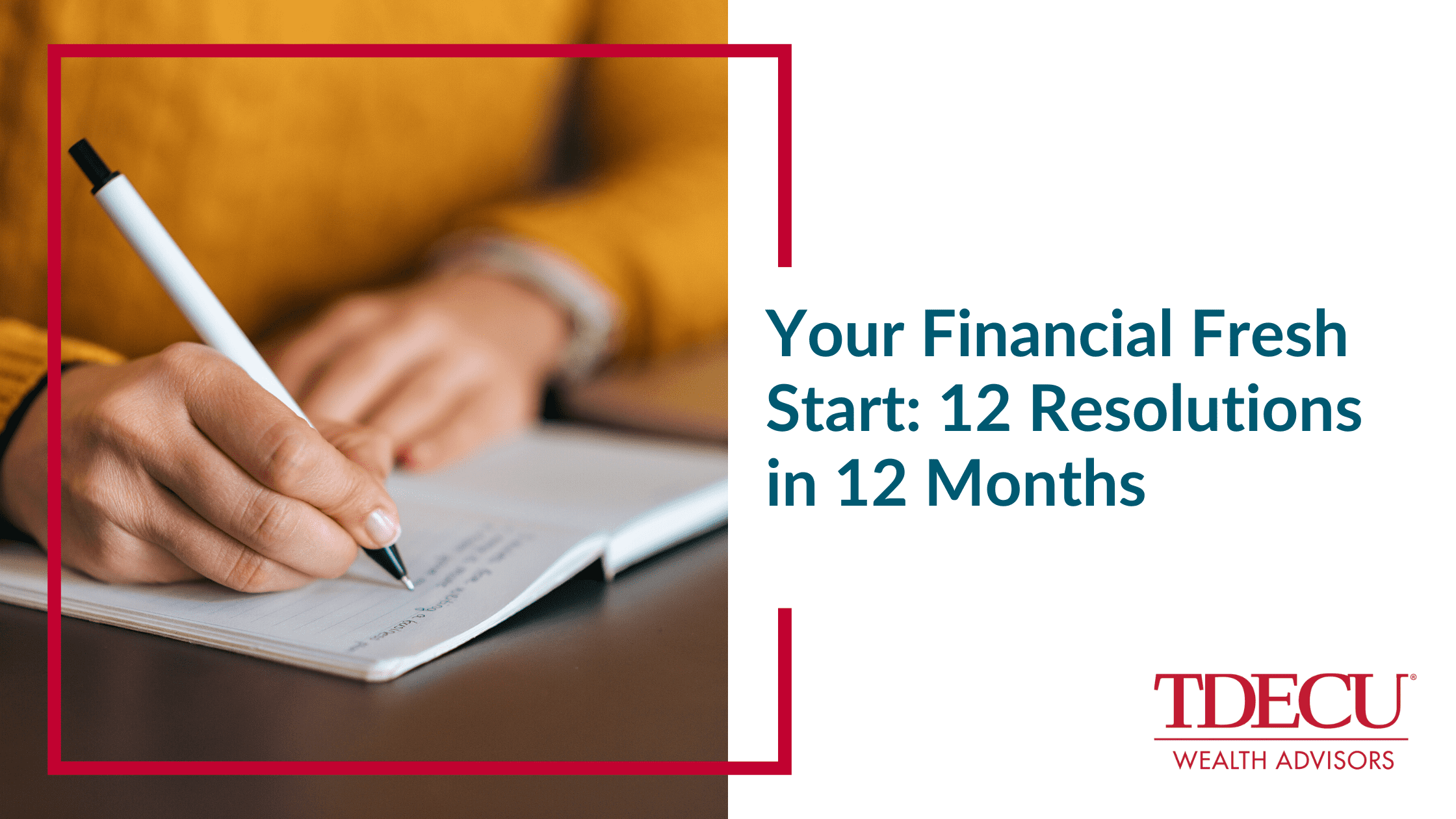 Your Financial Fresh Start: 12 Resolutions in 12 Months