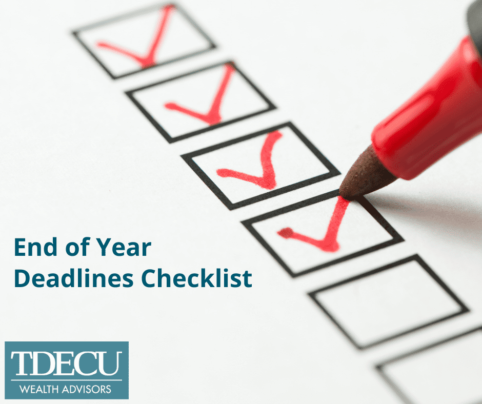 End of Year (EOY) Deadlines Checklist