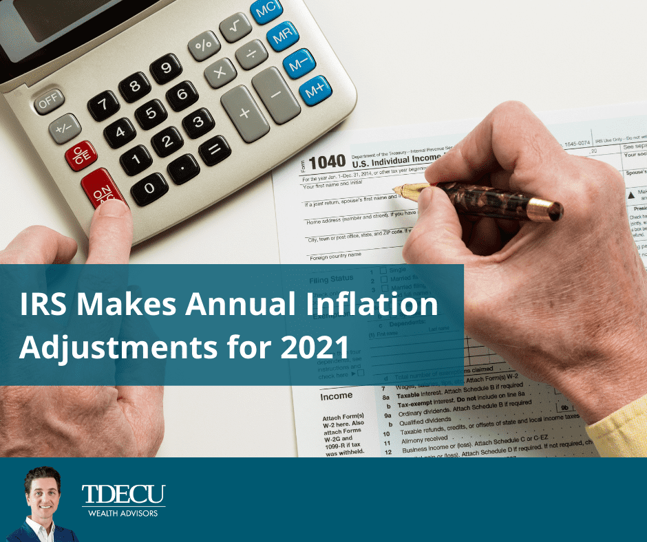 IRS Makes Annual Inflation Adjustments for 2021