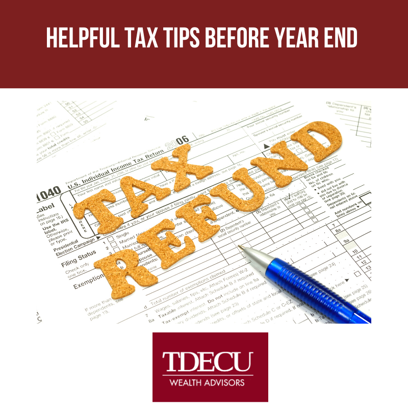 Helpful Tax Tips Before Year End